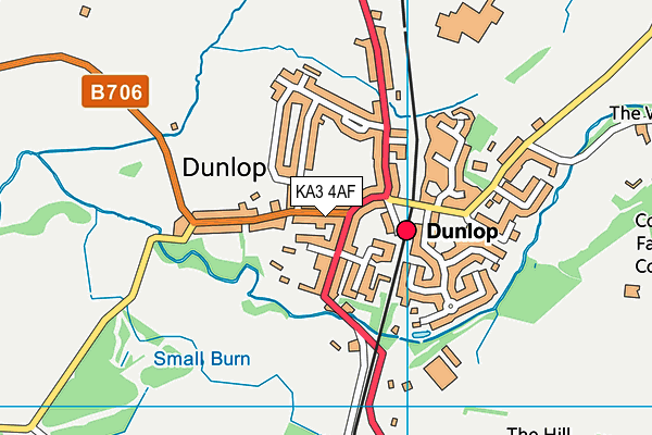 KA3 4AF map - OS VectorMap District (Ordnance Survey)