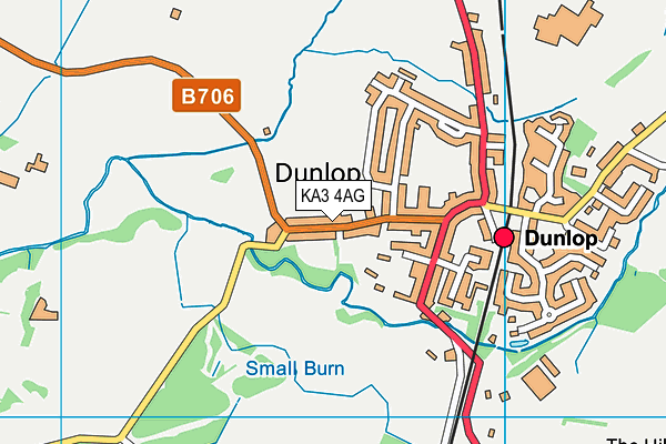 KA3 4AG map - OS VectorMap District (Ordnance Survey)