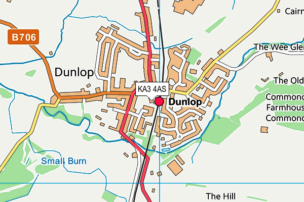 KA3 4AS map - OS VectorMap District (Ordnance Survey)