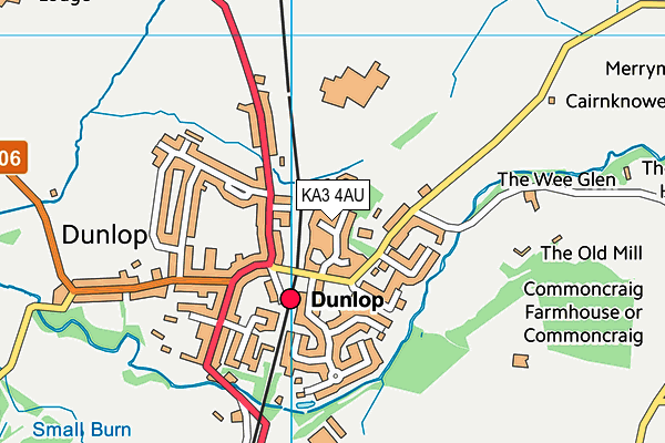 KA3 4AU map - OS VectorMap District (Ordnance Survey)