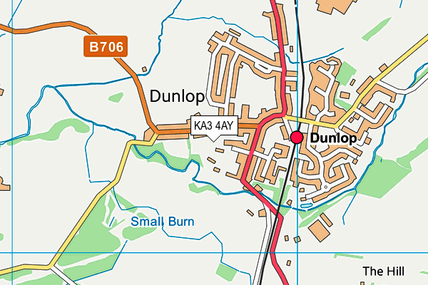 KA3 4AY map - OS VectorMap District (Ordnance Survey)