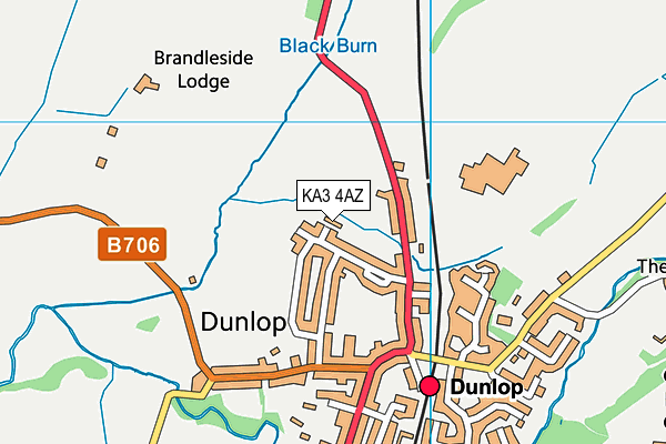 KA3 4AZ map - OS VectorMap District (Ordnance Survey)