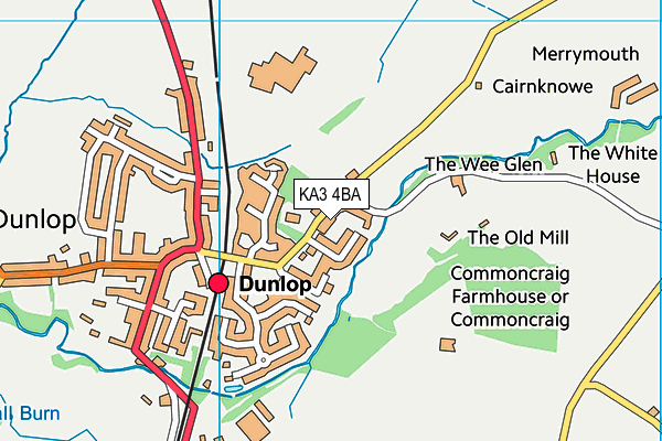 KA3 4BA map - OS VectorMap District (Ordnance Survey)