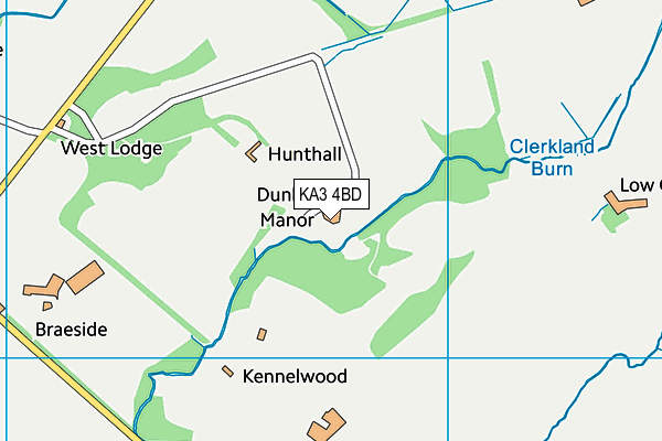 KA3 4BD map - OS VectorMap District (Ordnance Survey)