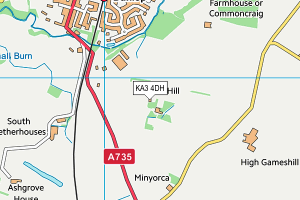 KA3 4DH map - OS VectorMap District (Ordnance Survey)