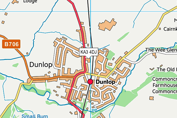 KA3 4DJ map - OS VectorMap District (Ordnance Survey)