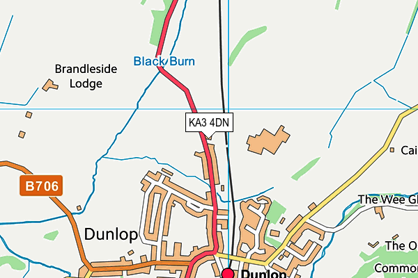 KA3 4DN map - OS VectorMap District (Ordnance Survey)