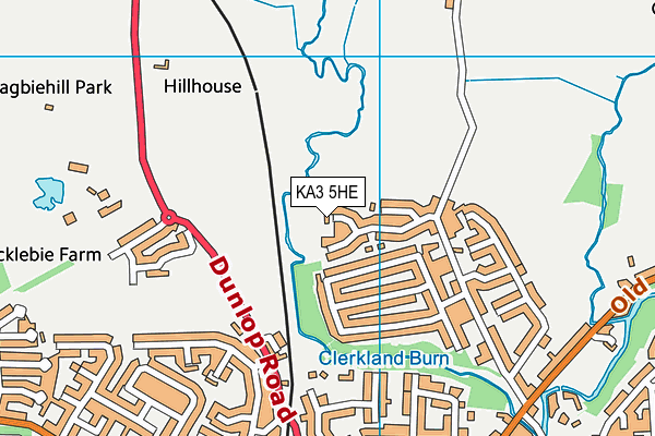KA3 5HE map - OS VectorMap District (Ordnance Survey)