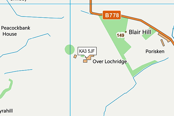 KA3 5JF map - OS VectorMap District (Ordnance Survey)