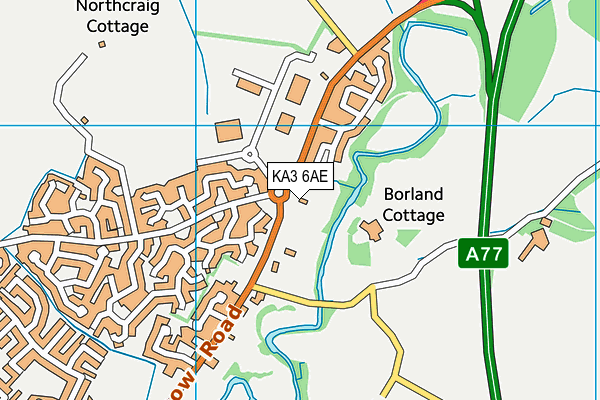 KA3 6AE map - OS VectorMap District (Ordnance Survey)