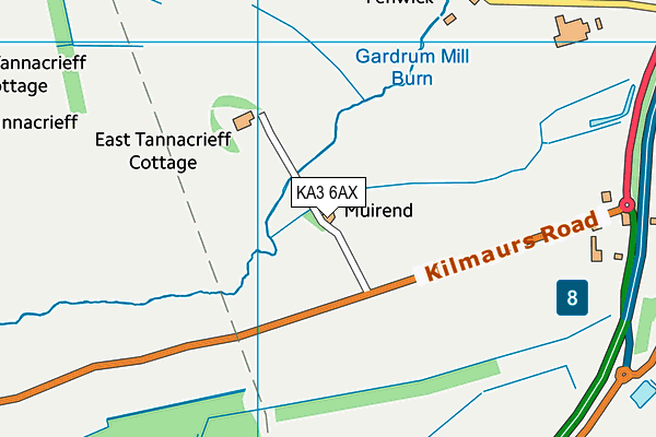 KA3 6AX map - OS VectorMap District (Ordnance Survey)