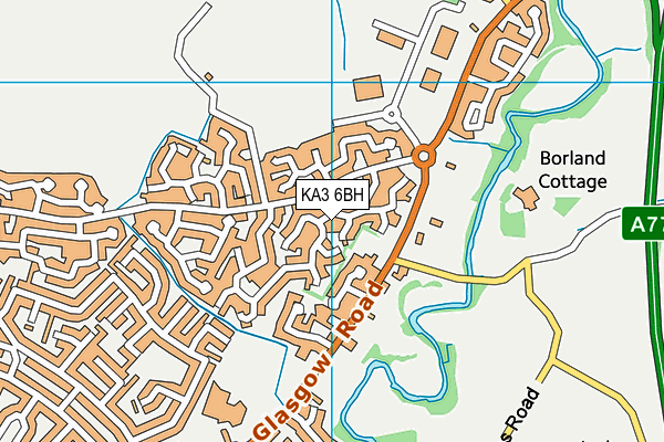 KA3 6BH map - OS VectorMap District (Ordnance Survey)