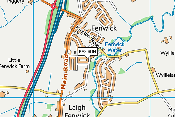 KA3 6DN map - OS VectorMap District (Ordnance Survey)