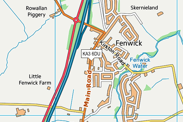 KA3 6DU map - OS VectorMap District (Ordnance Survey)