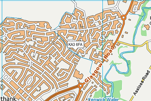 KA3 6FA map - OS VectorMap District (Ordnance Survey)