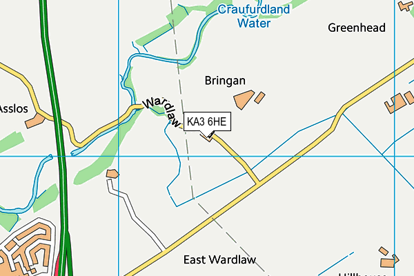 KA3 6HE map - OS VectorMap District (Ordnance Survey)