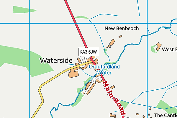 KA3 6JW map - OS VectorMap District (Ordnance Survey)