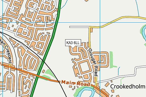 KA3 6LL map - OS VectorMap District (Ordnance Survey)
