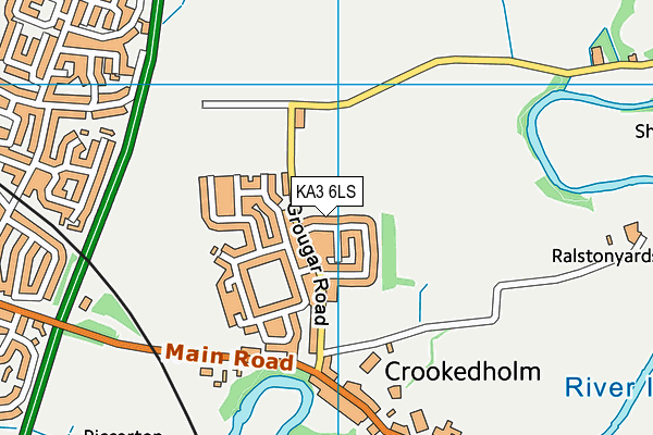 KA3 6LS map - OS VectorMap District (Ordnance Survey)