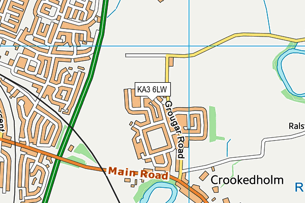 KA3 6LW map - OS VectorMap District (Ordnance Survey)