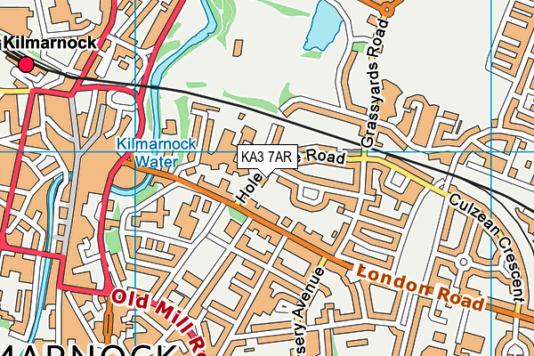 KA3 7AR map - OS VectorMap District (Ordnance Survey)