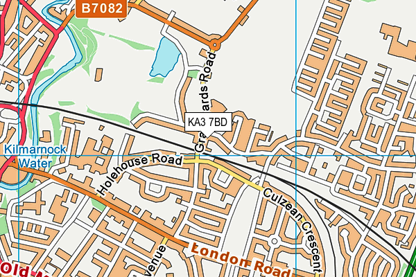 KA3 7BD map - OS VectorMap District (Ordnance Survey)
