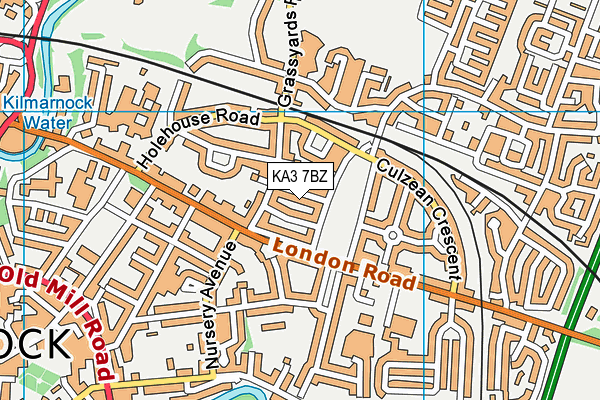 KA3 7BZ map - OS VectorMap District (Ordnance Survey)