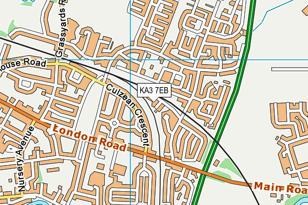 KA3 7EB map - OS VectorMap District (Ordnance Survey)