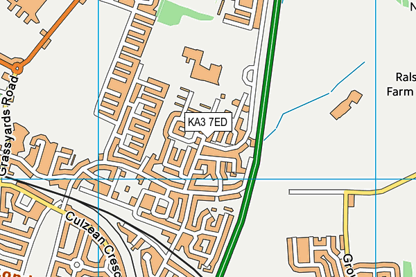 KA3 7ED map - OS VectorMap District (Ordnance Survey)