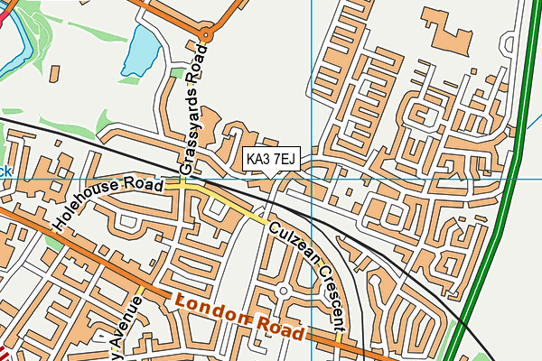 KA3 7EJ map - OS VectorMap District (Ordnance Survey)