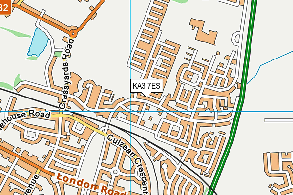 KA3 7ES map - OS VectorMap District (Ordnance Survey)