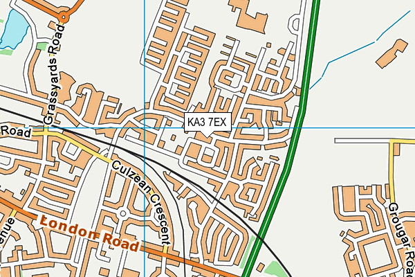 KA3 7EX map - OS VectorMap District (Ordnance Survey)