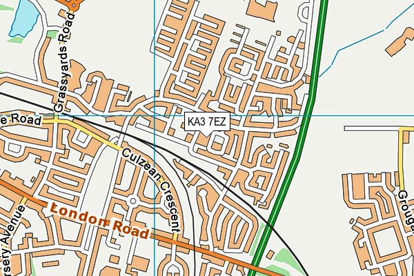 KA3 7EZ map - OS VectorMap District (Ordnance Survey)