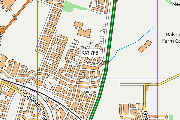 KA3 7FB map - OS VectorMap District (Ordnance Survey)