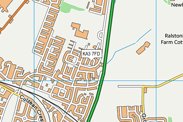 KA3 7FD map - OS VectorMap District (Ordnance Survey)