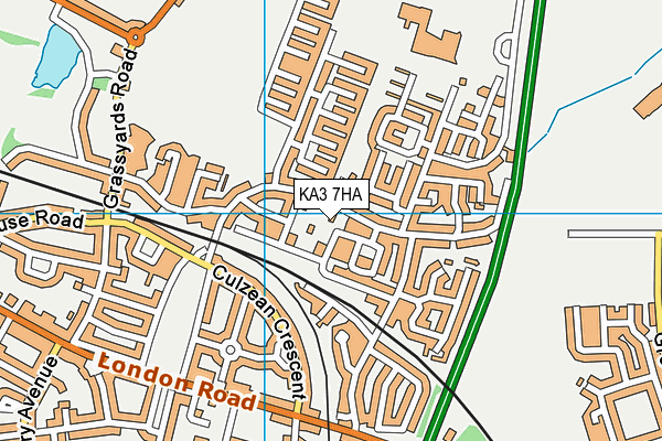 KA3 7HA map - OS VectorMap District (Ordnance Survey)