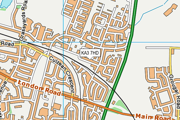 KA3 7HD map - OS VectorMap District (Ordnance Survey)