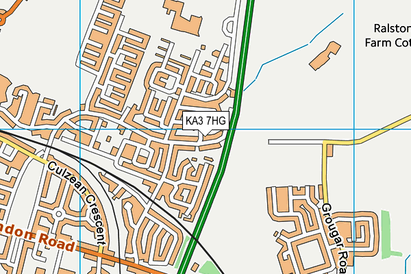 KA3 7HG map - OS VectorMap District (Ordnance Survey)
