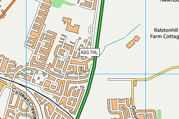 KA3 7HL map - OS VectorMap District (Ordnance Survey)