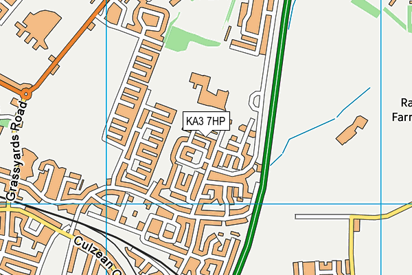 KA3 7HP map - OS VectorMap District (Ordnance Survey)