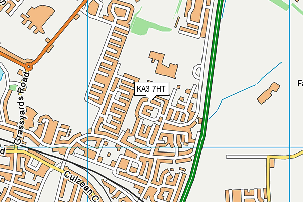 KA3 7HT map - OS VectorMap District (Ordnance Survey)