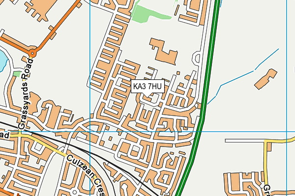 KA3 7HU map - OS VectorMap District (Ordnance Survey)