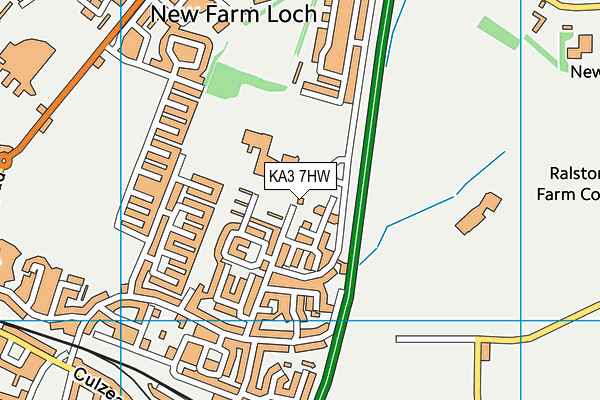 KA3 7HW map - OS VectorMap District (Ordnance Survey)