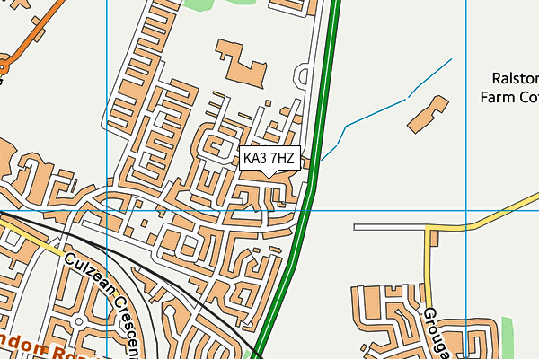 KA3 7HZ map - OS VectorMap District (Ordnance Survey)