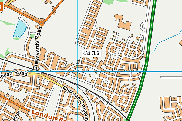KA3 7LS map - OS VectorMap District (Ordnance Survey)
