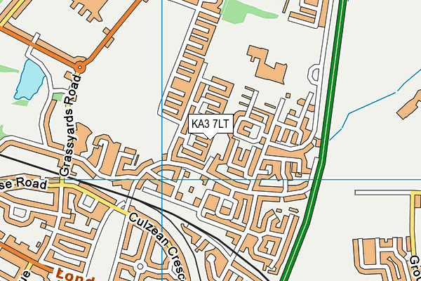 KA3 7LT map - OS VectorMap District (Ordnance Survey)