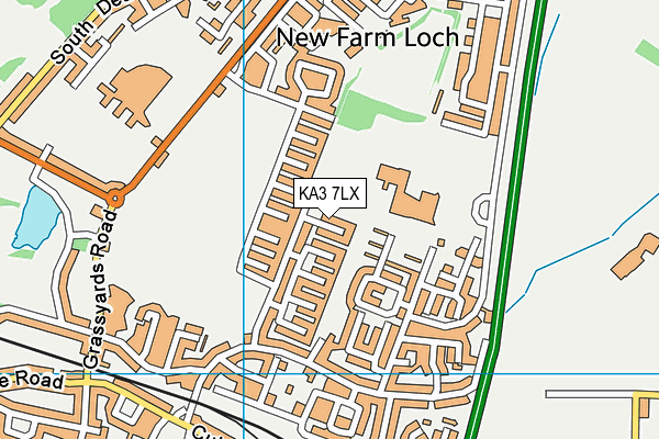 KA3 7LX map - OS VectorMap District (Ordnance Survey)