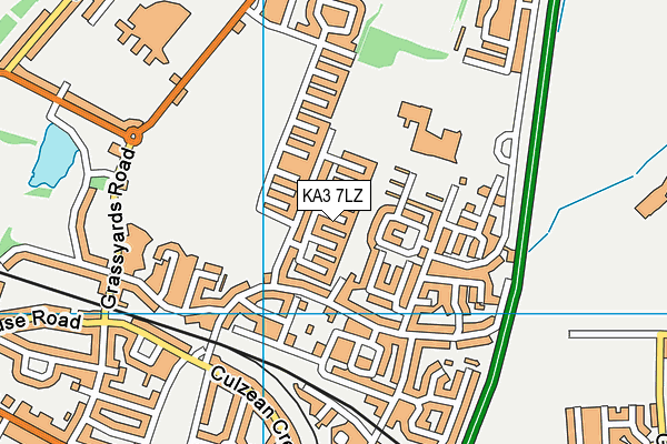 KA3 7LZ map - OS VectorMap District (Ordnance Survey)