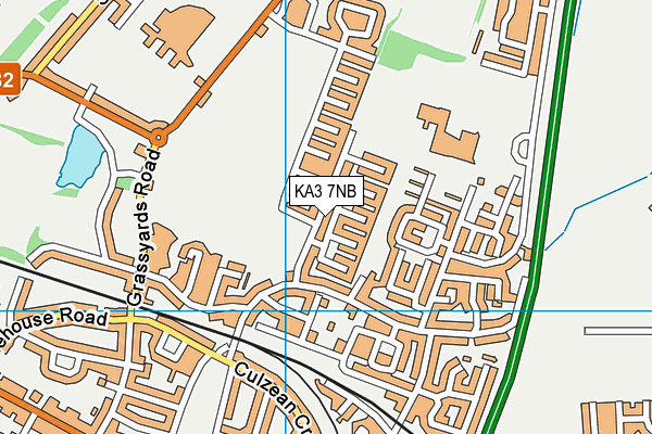 KA3 7NB map - OS VectorMap District (Ordnance Survey)