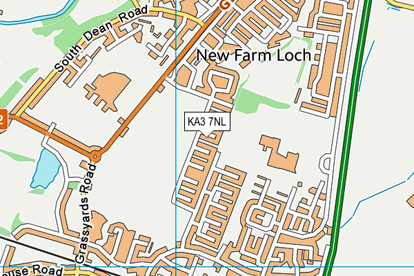 KA3 7NL map - OS VectorMap District (Ordnance Survey)